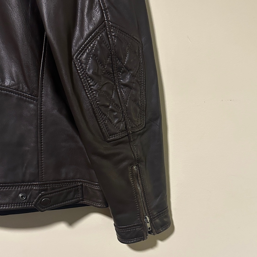 Diesel Brown Leather Jacket - Picture 7 of 7